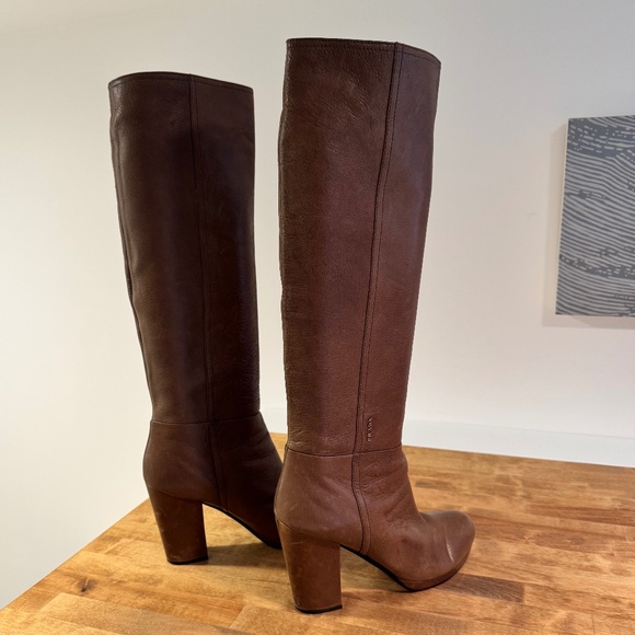 Prada Sport Leather Logo Boots - Picture 6 of 11